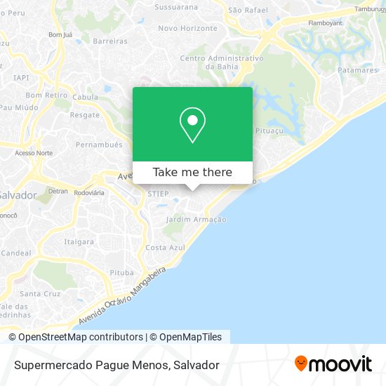 Supermercado Pague Menos map