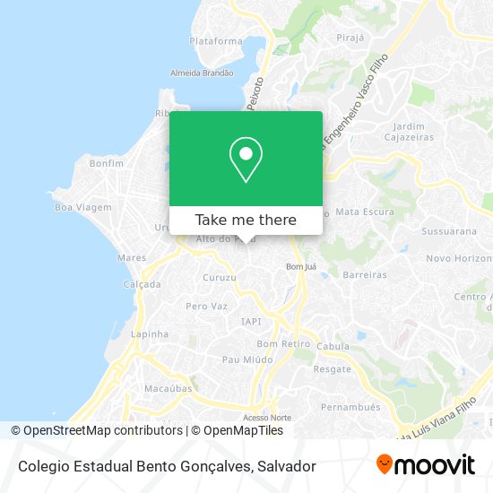 Mapa Colegio Estadual Bento Gonçalves