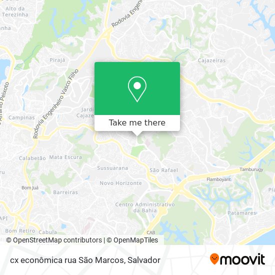 cx econômica rua São Marcos map