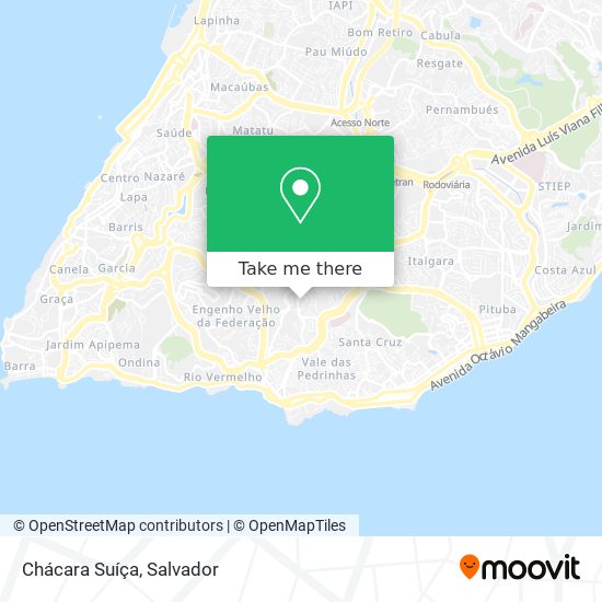 Chácara Suíça map