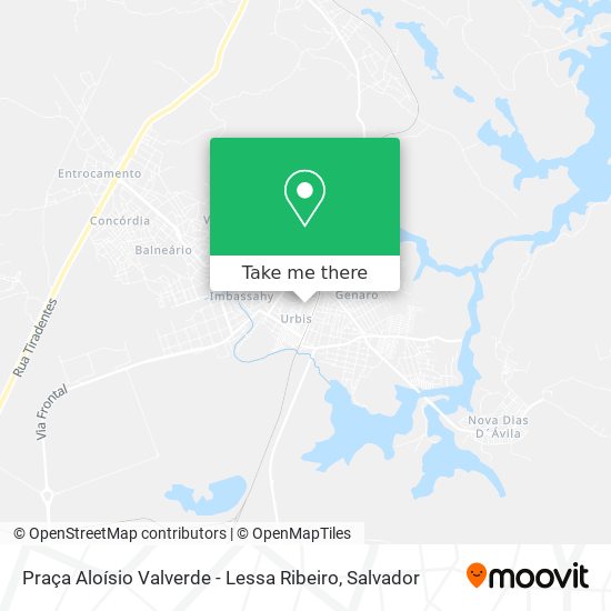 Mapa Praça Aloísio Valverde - Lessa Ribeiro