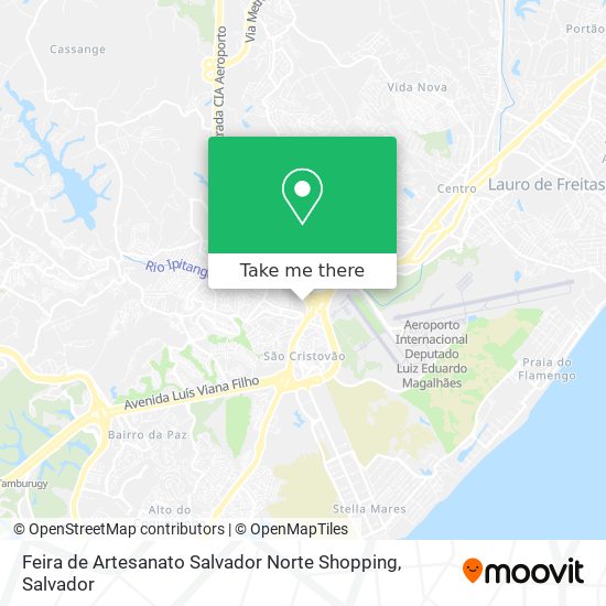 Mapa Feira de Artesanato Salvador Norte Shopping