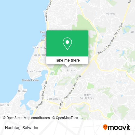 Hashtag map