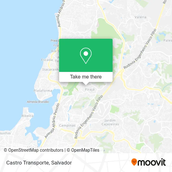 Castro Transporte map
