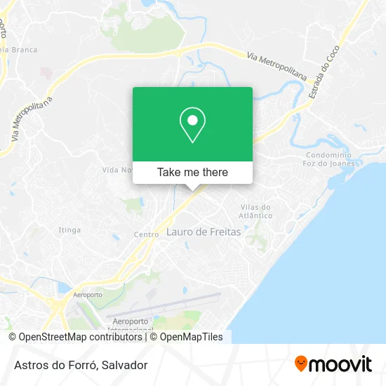 Astros do Forró map