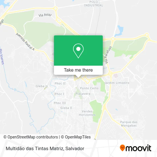 Multidão das Tintas Matriz map