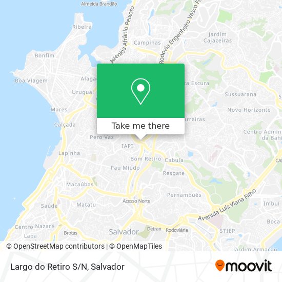 Largo do Retiro S/N map
