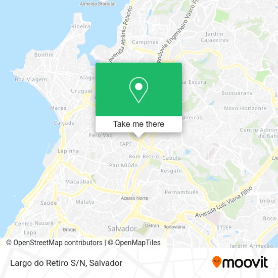 Largo do Retiro S/N map