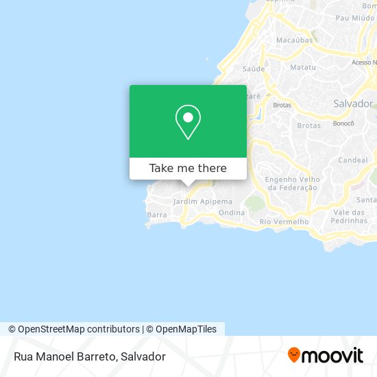 Mapa Rua Manoel Barreto