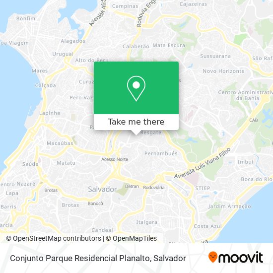 Conjunto Parque Residencial Planalto map