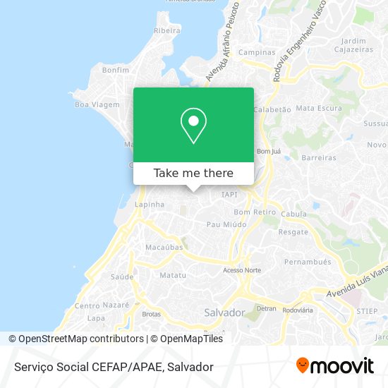 Mapa Serviço Social  CEFAP/APAE