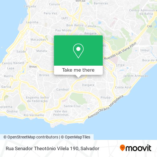 Mapa Rua Senador Theotônio Vilela 190