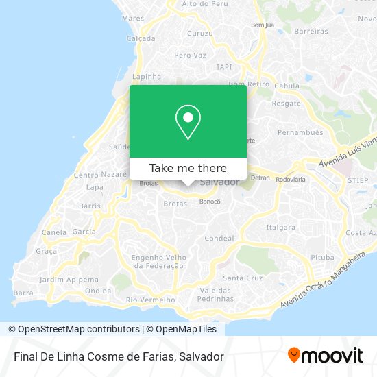 Final De Linha Cosme de Farias map