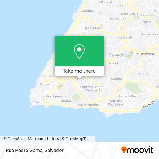 Mapa Rua Pedro Gama