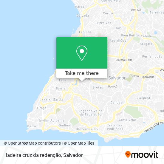 ladeira cruz da redenção map