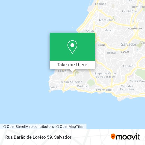 Mapa Rua Barão de Lorêto 59