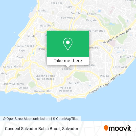Mapa Candeal Salvador Bahia Brasil