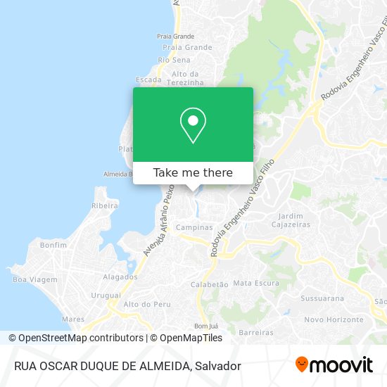 RUA OSCAR DUQUE DE ALMEIDA map