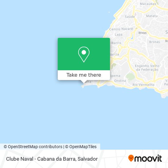 Mapa Clube Naval - Cabana da Barra