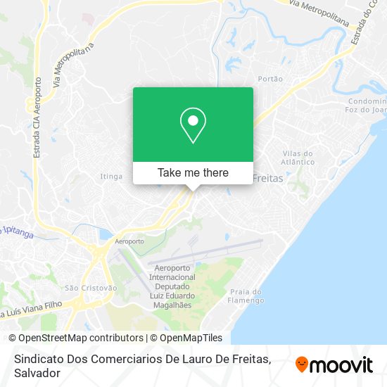 Sindicato Dos Comerciarios De Lauro De Freitas map