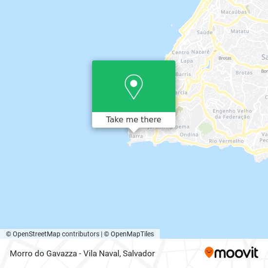 Morro do Gavazza - Vila Naval map