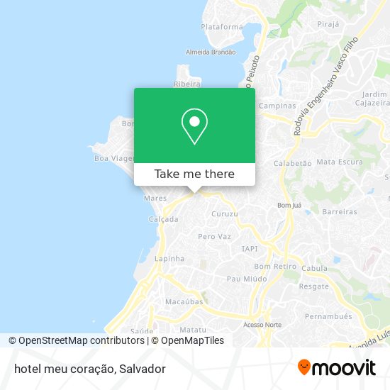 hotel meu coração map