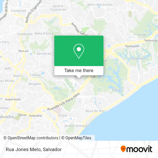 Rua Jones Melo map