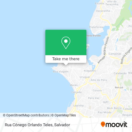 Mapa Rua Cônego Orlando Teles