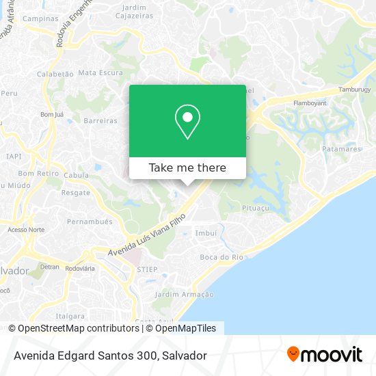 Mapa Avenida Edgard Santos 300