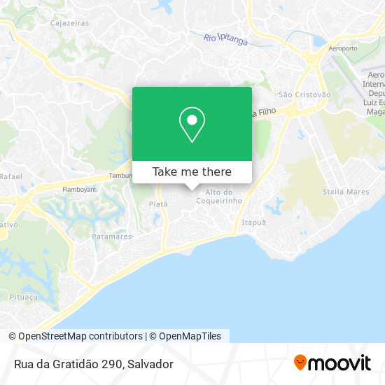 Mapa Rua da Gratidão 290