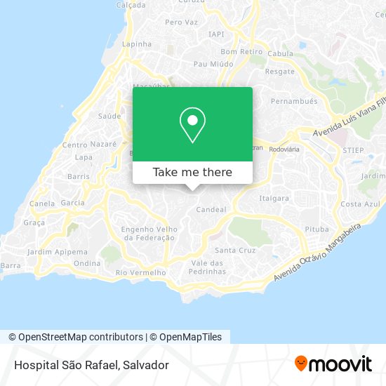 Hospital São Rafael map