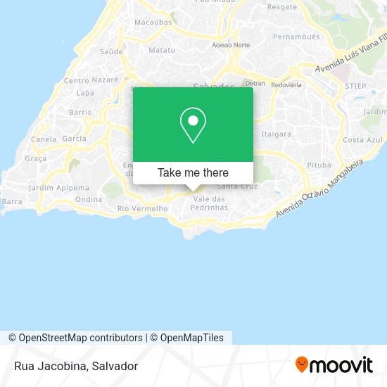 Rua Jacobina map