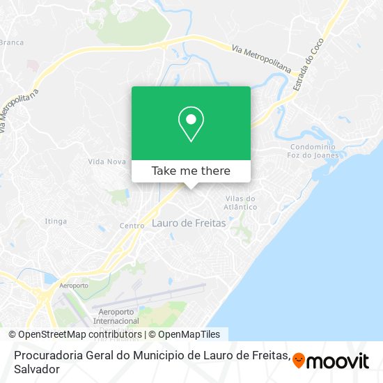 Procuradoria Geral do Municipio de Lauro de Freitas map