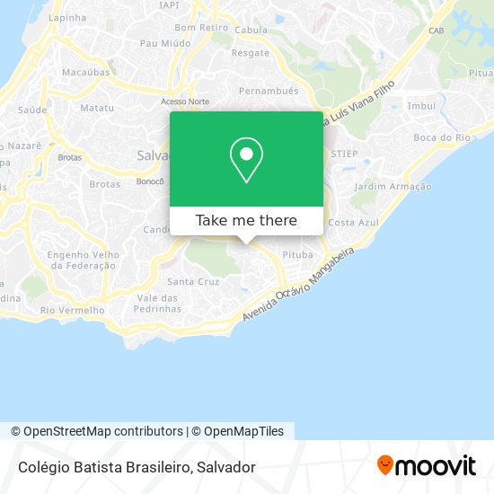 Mapa Colégio Batista Brasileiro