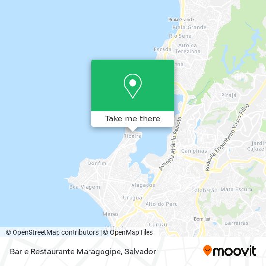 Mapa Bar e Restaurante Maragogipe