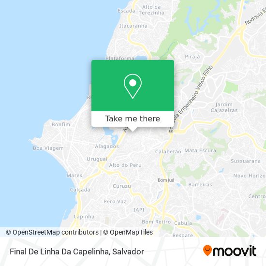Final De Linha Da Capelinha map