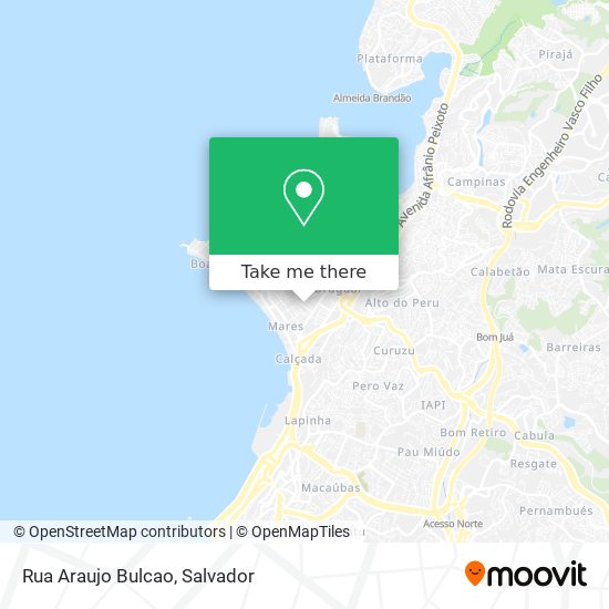 Rua Araujo Bulcao map