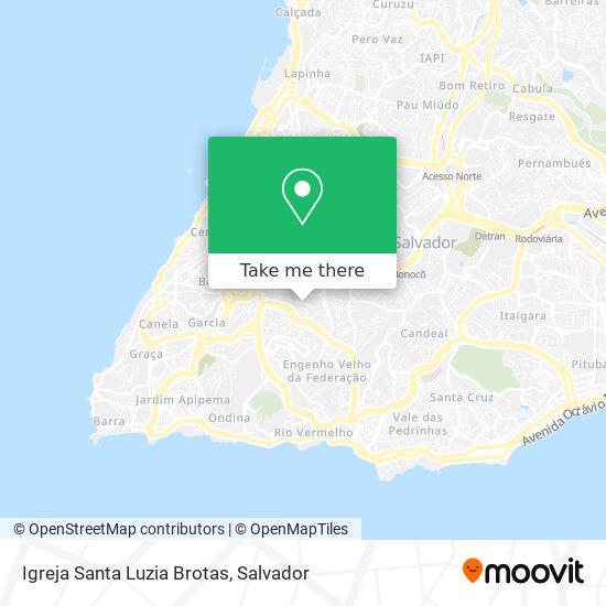 Igreja Santa Luzia Brotas map