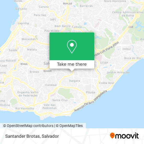 Mapa Santander Brotas