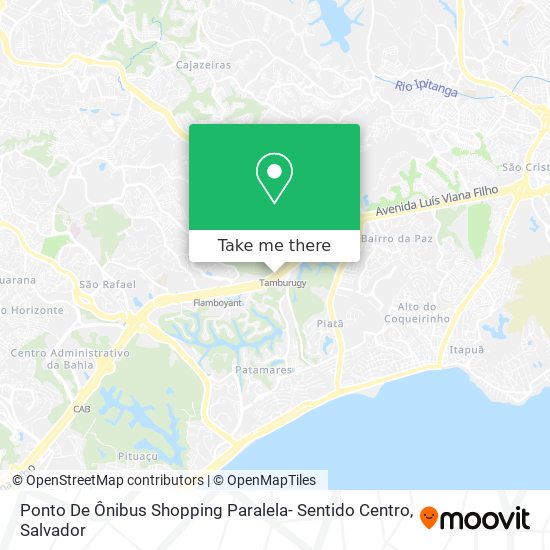 Ponto De Ônibus Shopping Paralela- Sentido Centro map