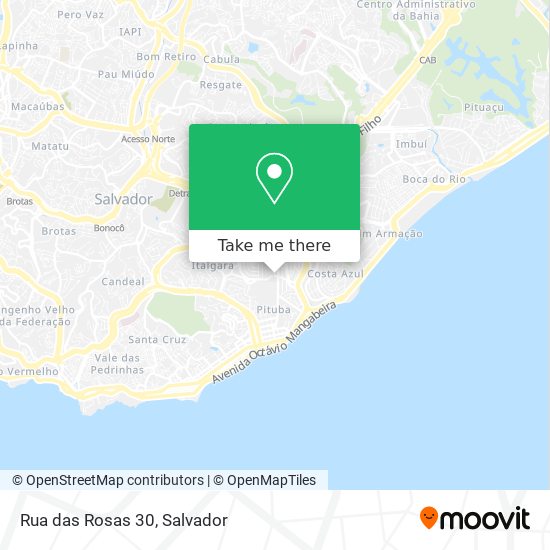 Mapa Rua das Rosas 30