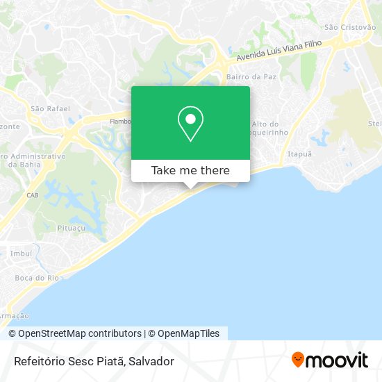 Refeitório Sesc Piatã map