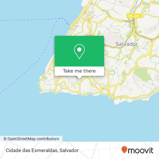 Cidade das Esmeraldas map