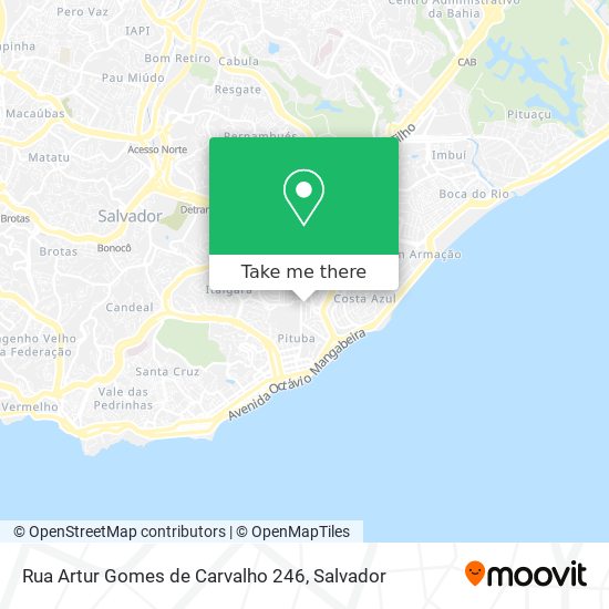 Mapa Rua Artur Gomes de Carvalho 246