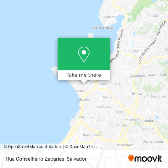 Mapa Rua Conselheiro Zacarias