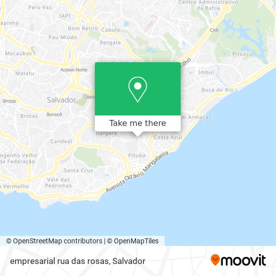 empresarial rua das rosas map