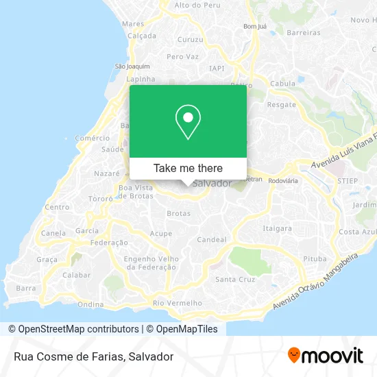 Rua Cosme de Farias map