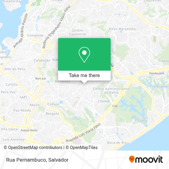 Rua Pernambuco map