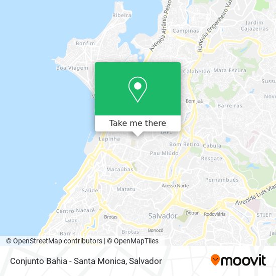 Mapa Conjunto Bahia - Santa Monica