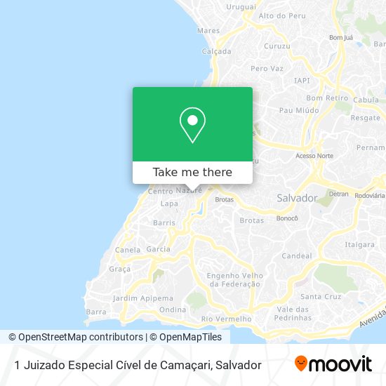 Mapa 1 Juizado Especial Cível de Camaçari